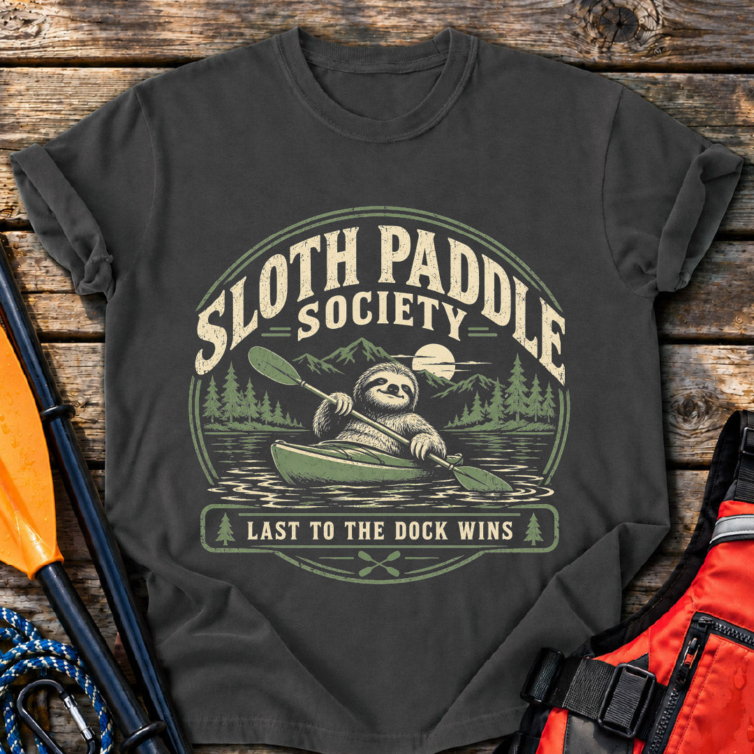 Sloth Paddle Society T-Shirt