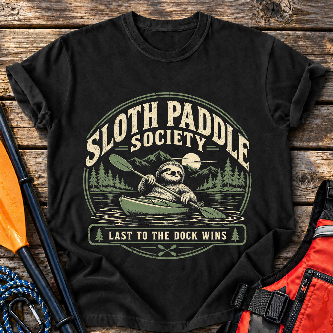 Sloth Paddle Society T-Shirt