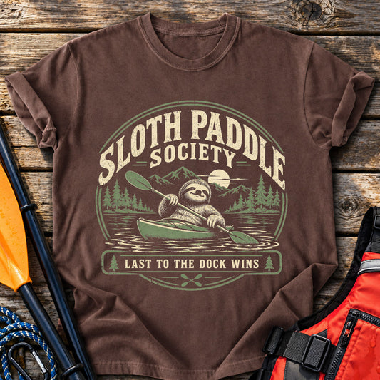 Sloth Paddle Society T-Shirt