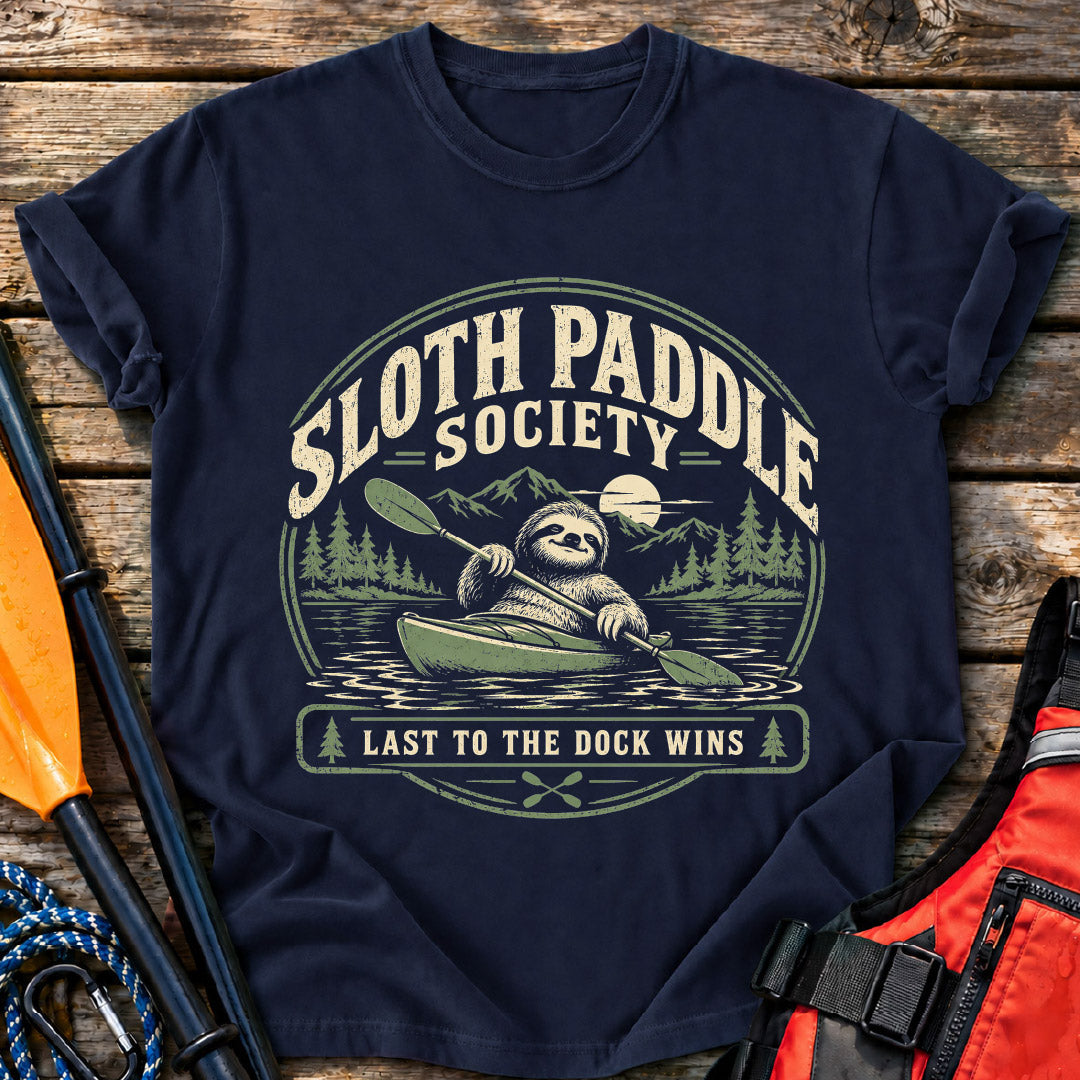 Sloth Paddle Society T-Shirt